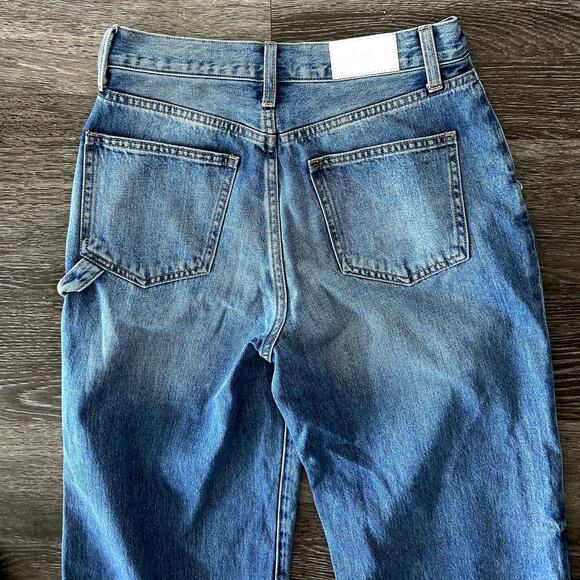 Pistola‎ Loretta Utility High Rise Wide Leg Ankle Jeans Tonic Carpenter 27 EUC - Picture 8 of 16